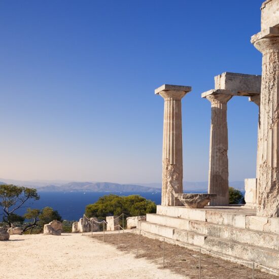 Aphaia temple in Aegina Island