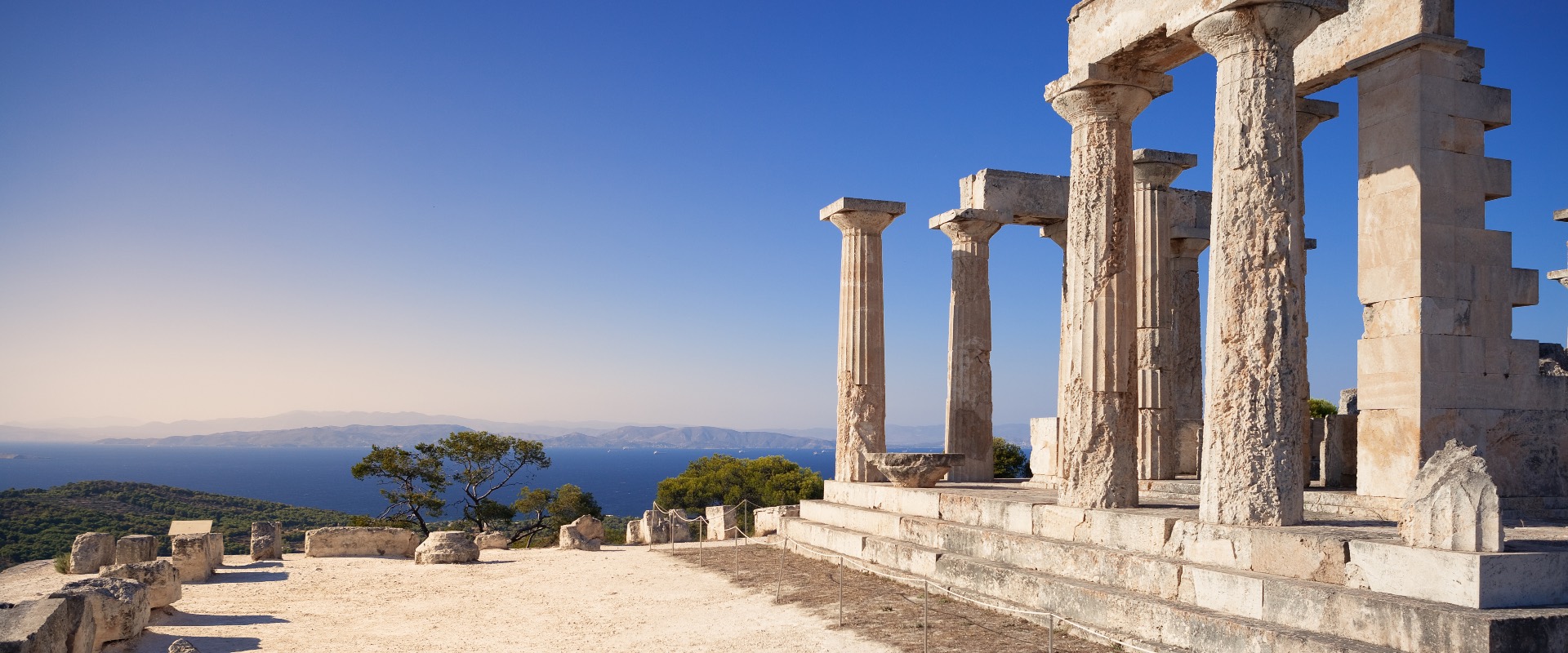 Aphaia temple in Aegina Island